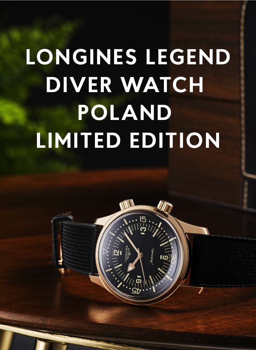 Banner z zegarkiem Longines Legend Diver Watch Poland Limited Edition